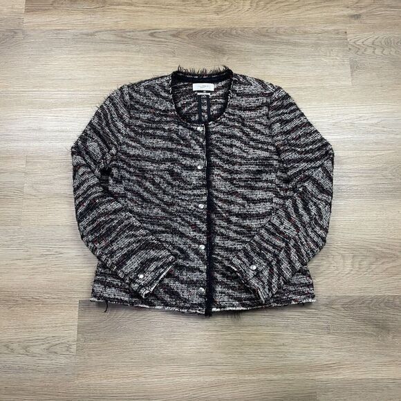 Isabel Marant Jacket Womens 44 Gray Etoile Designer Wool Boucle - Picture 1 of 11